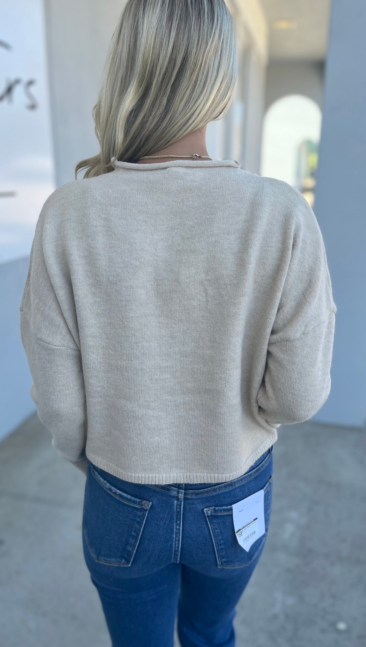 Sand Button Down Cardigan