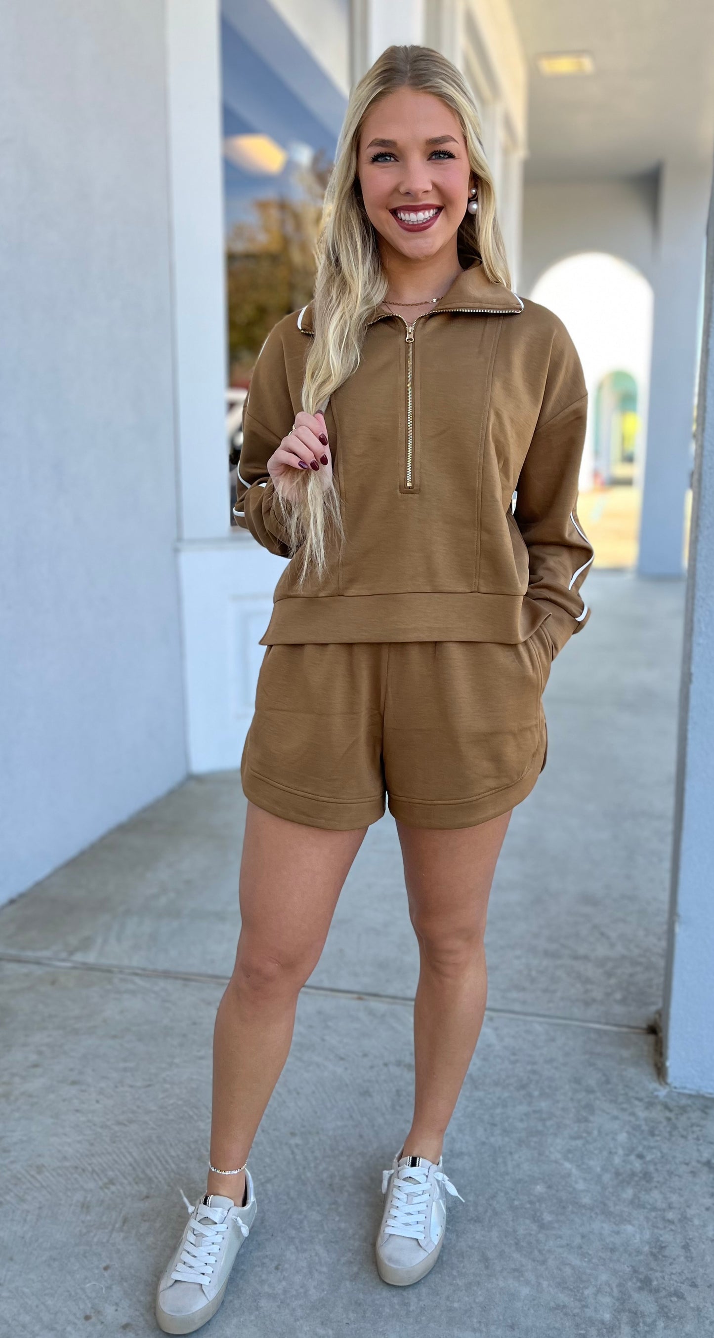 Brown Short Set