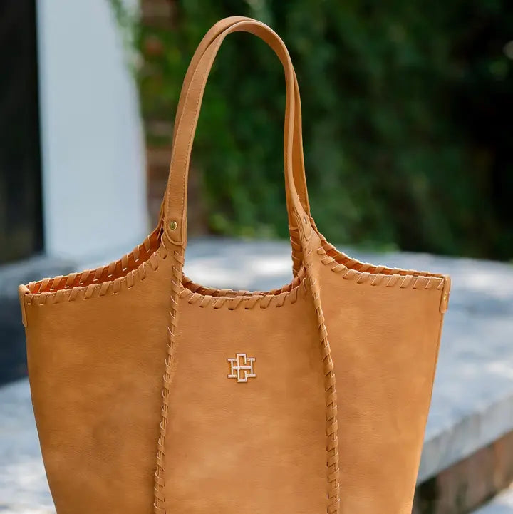 Emory Whipstitch Tote, Mustard