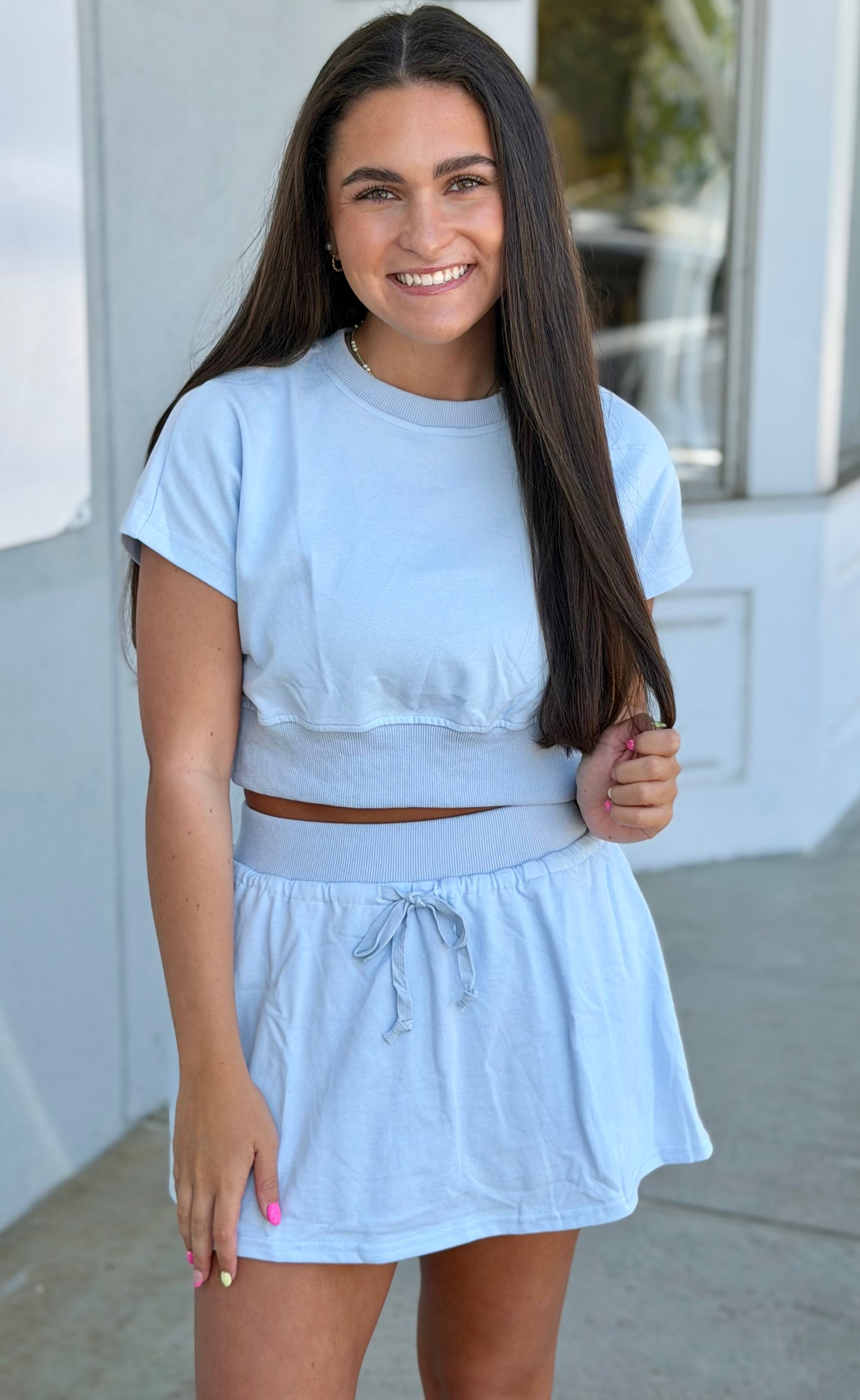 Two Piece Skort SET, Blue