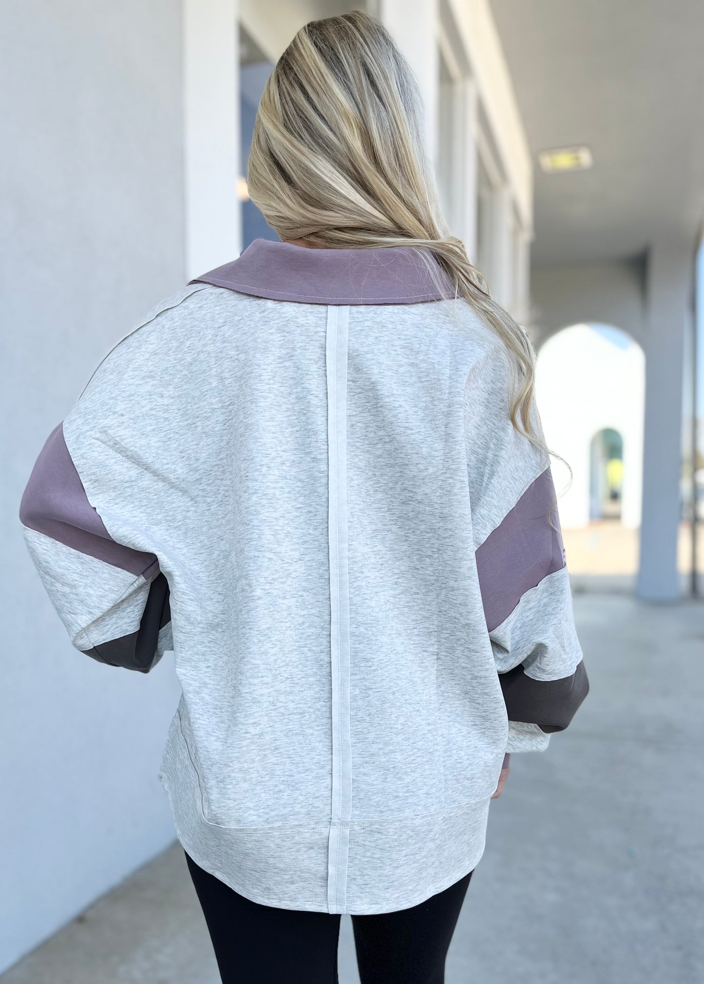 Ash Colorblock Pullover