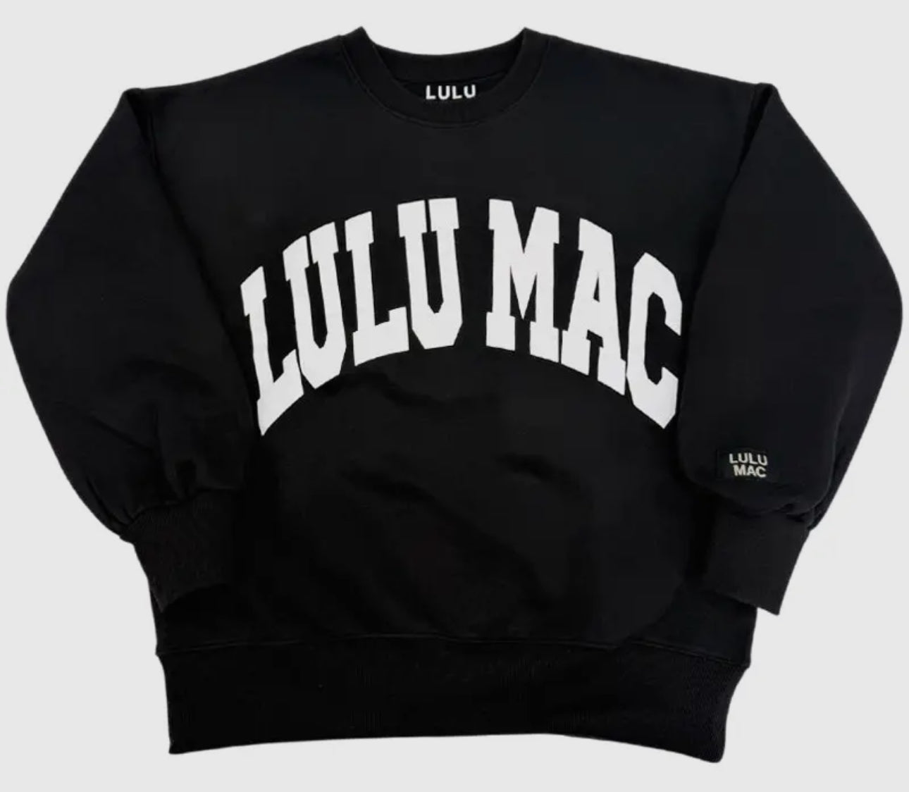 Lulu Mac Sweatshirt Puff Black/White Sweatshirt