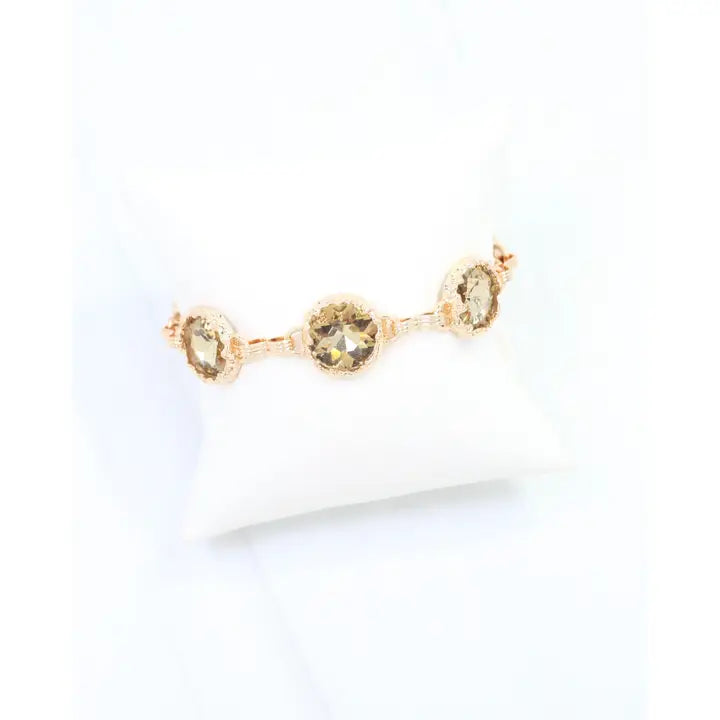 Leah Crystal Link Bracelet