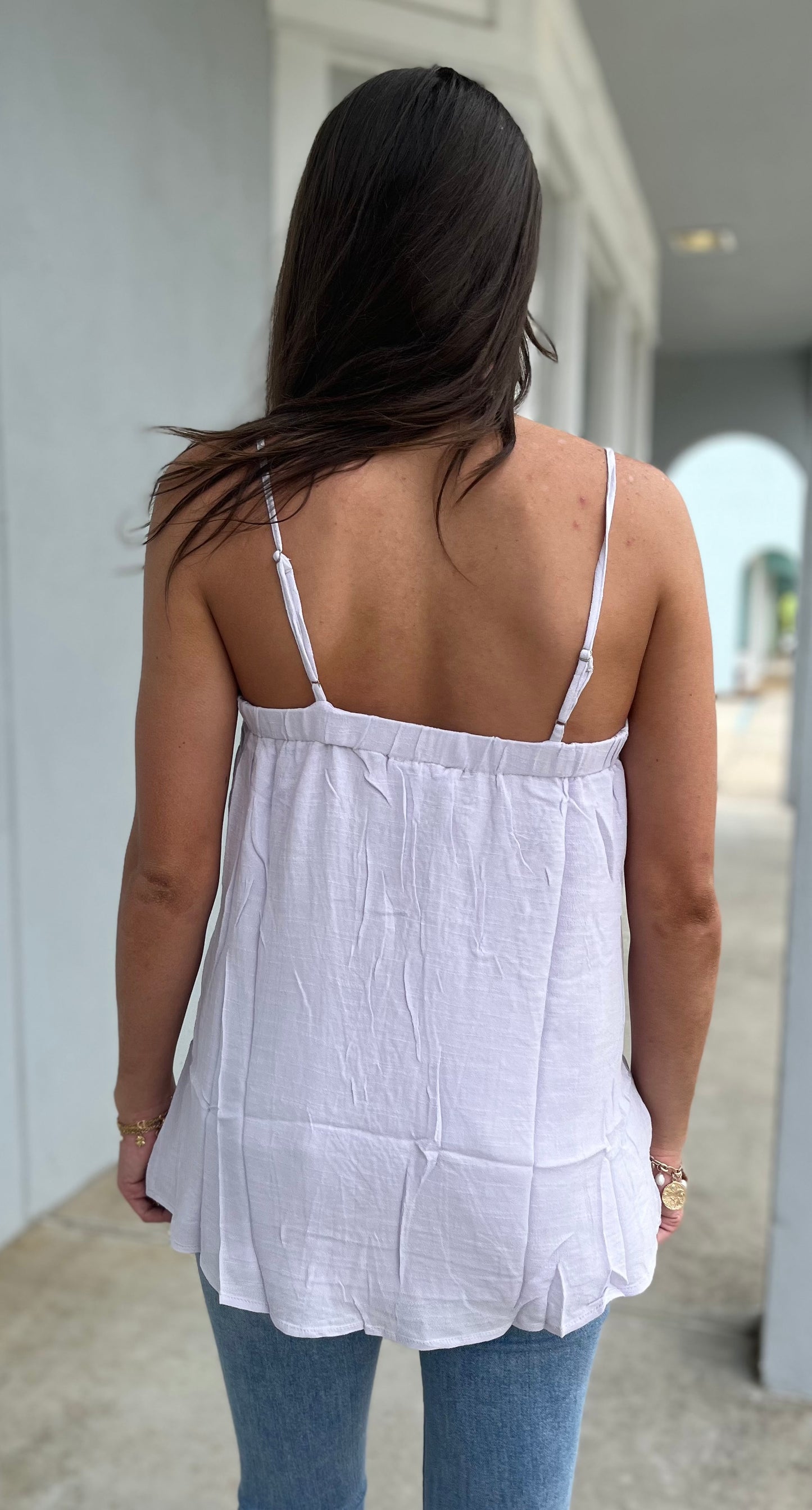 Pale Lilac Embroidered Cami