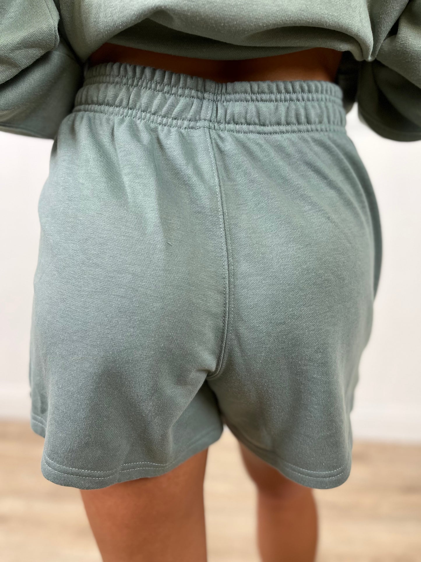 Pistachio French Terry Shorts