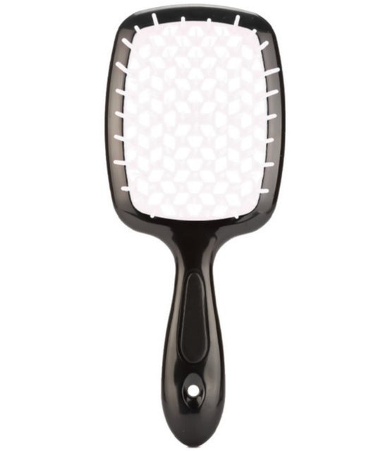 Detangling Hair Massage Brush, Black/White