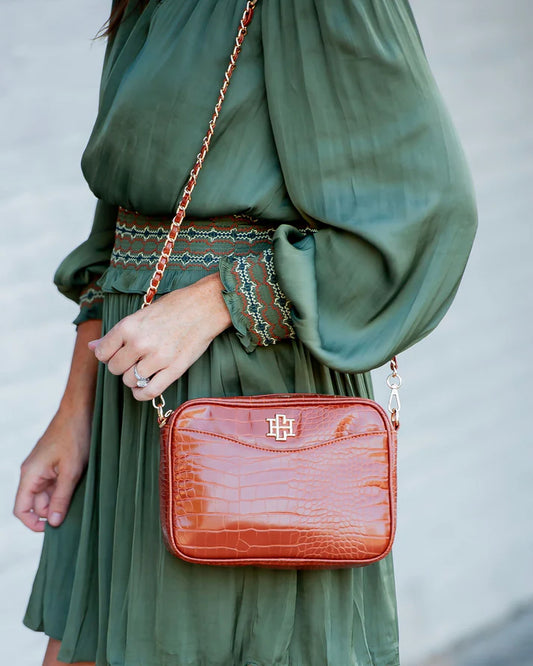 Fiona Crossbody, Saddle EC