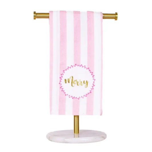 Merry Script Hand Towel