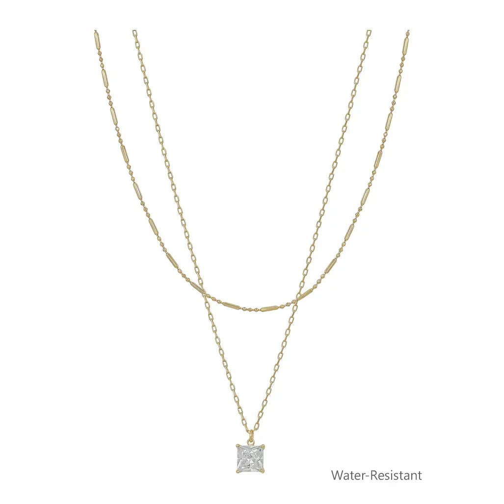 Double Layered Snake Chain Necklace