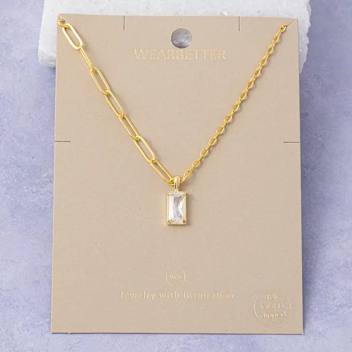 Paperclip Radiant Necklace