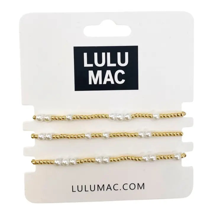 Gold/Pearl Lulu Mac Bracelet