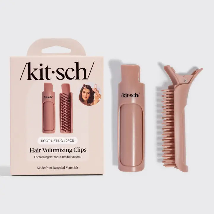 Hair Volumizing Clip 2 Piece Set- Terracota