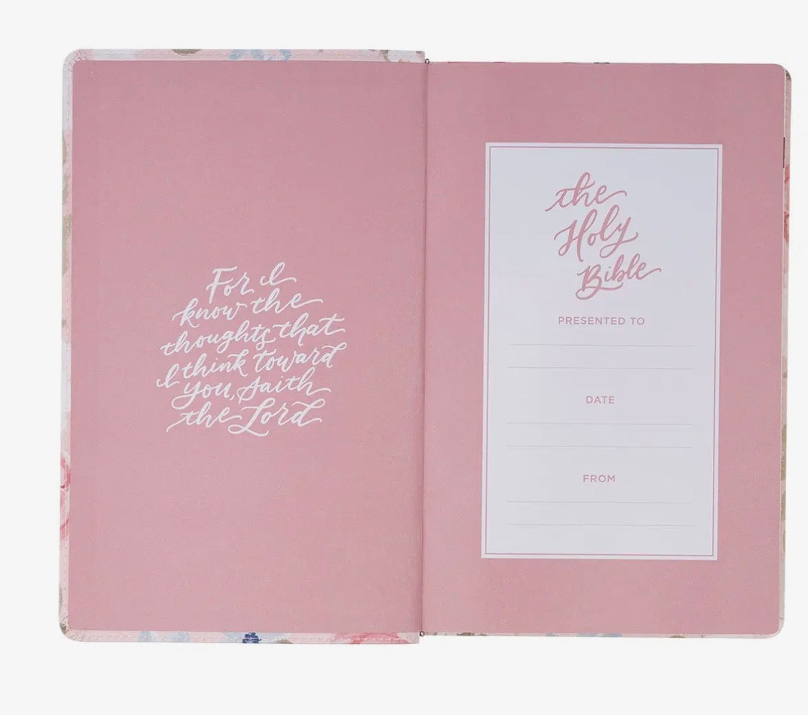 KJV Faux Leather Floral Bible