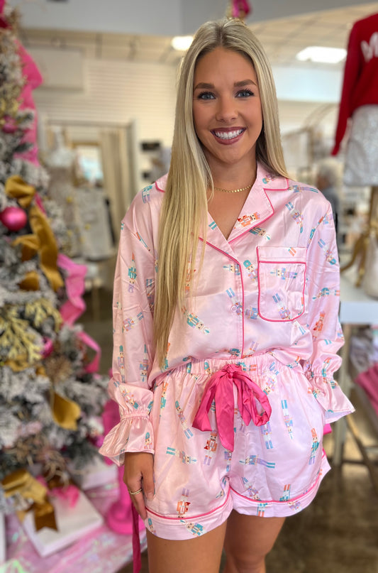 Satin Nutcracker Pajamas