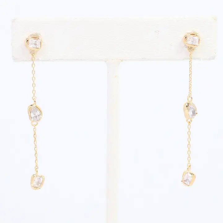 Macey CZ Dangle Earrings