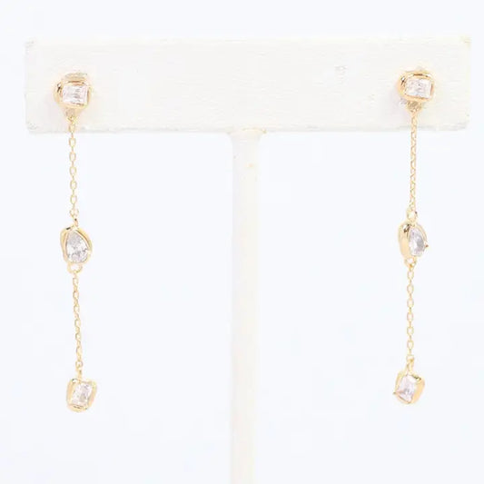 Macey CZ Dangle Earrings