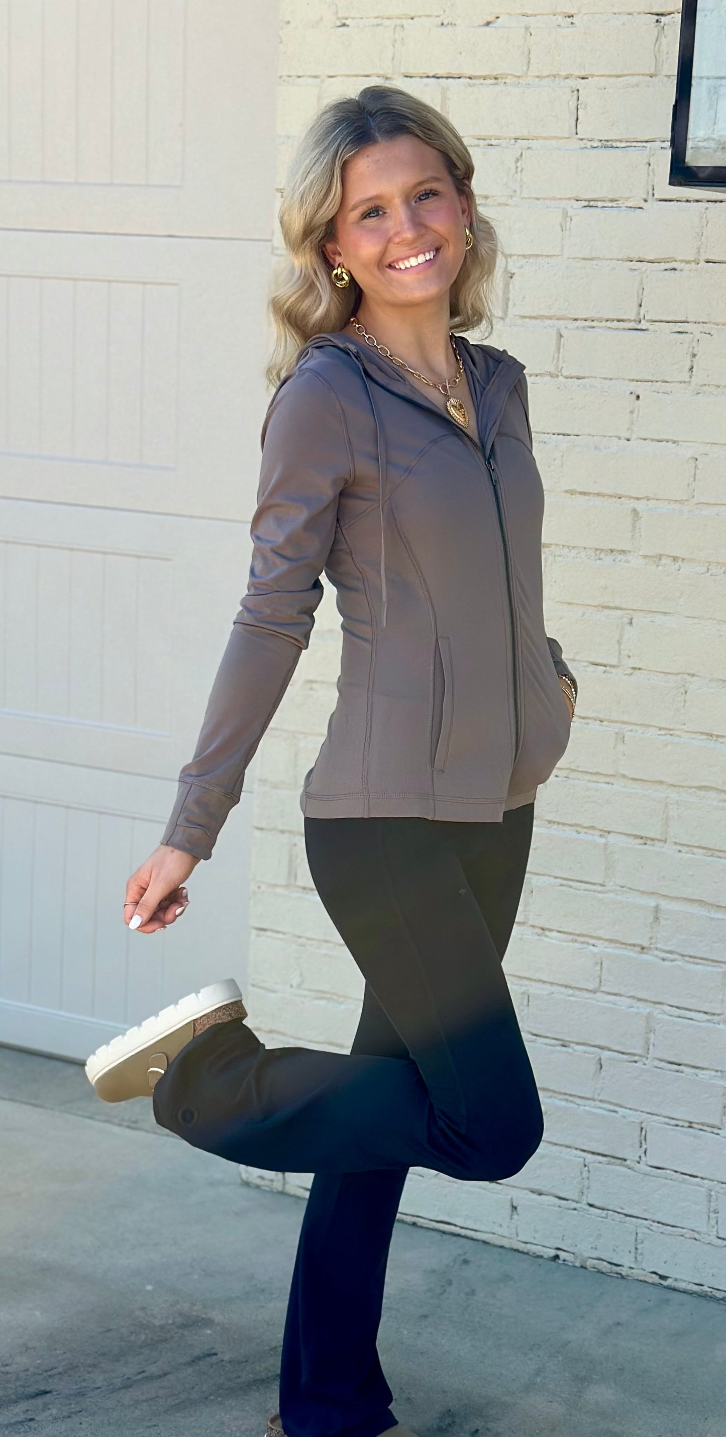 Performance Active Wear Jacket, Truffle