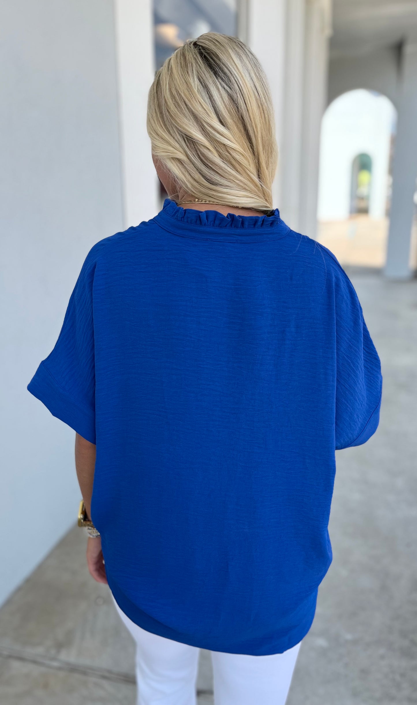 Royal Blue V Neck