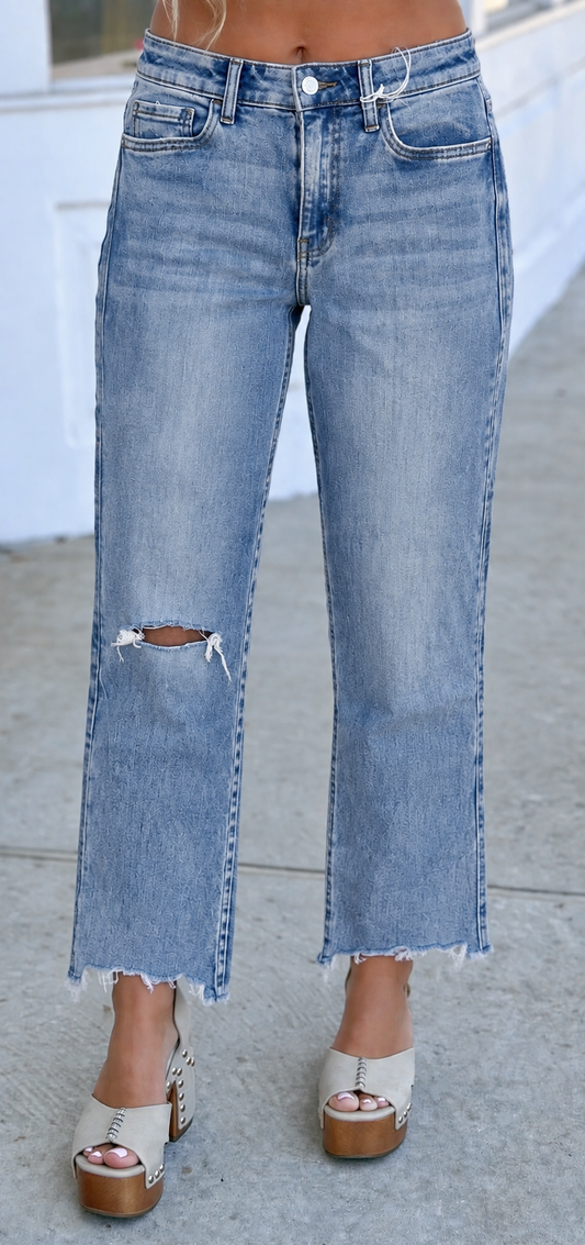 High Rise Straight Jean