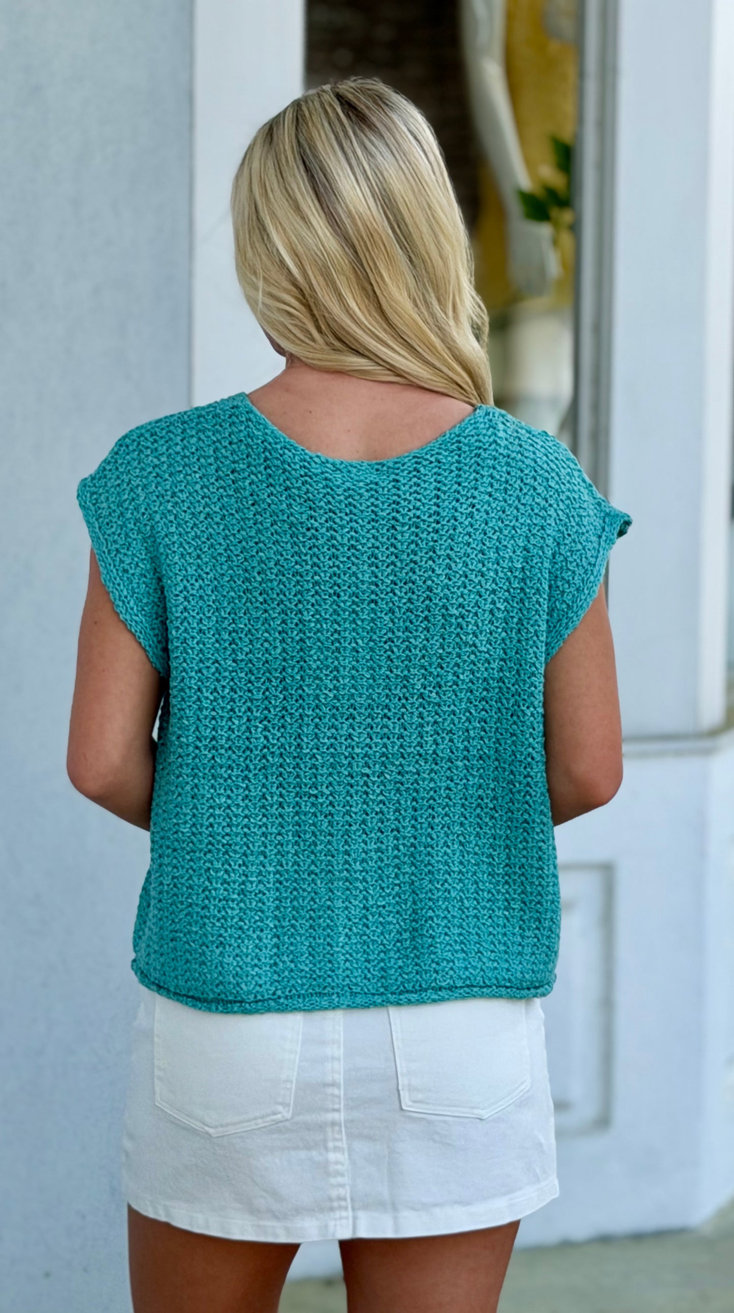 Button Down Sweater Vest, Sage
