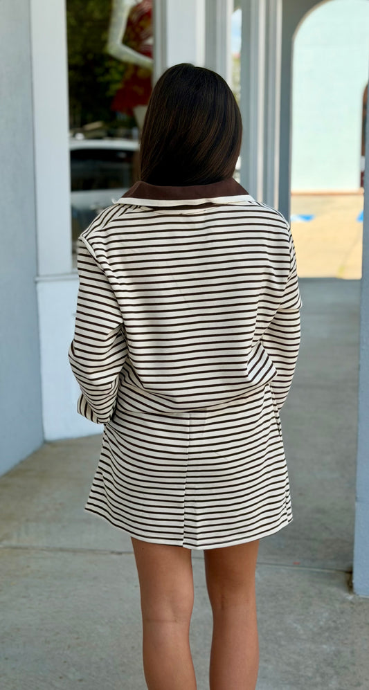 Brown Striped SET