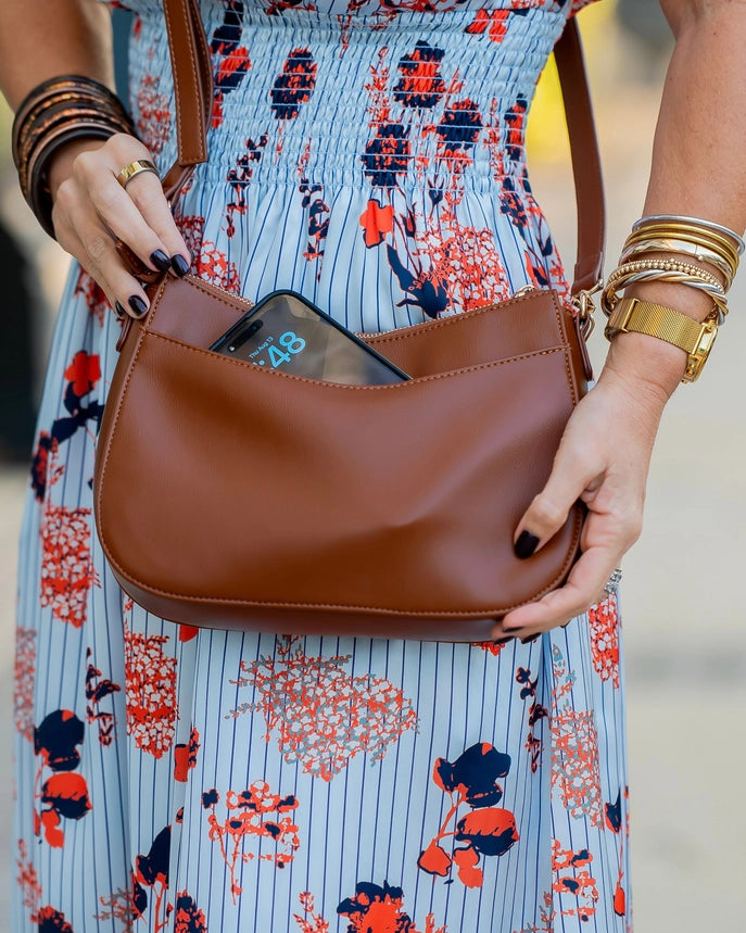 Charlee Crossbody , Saddle