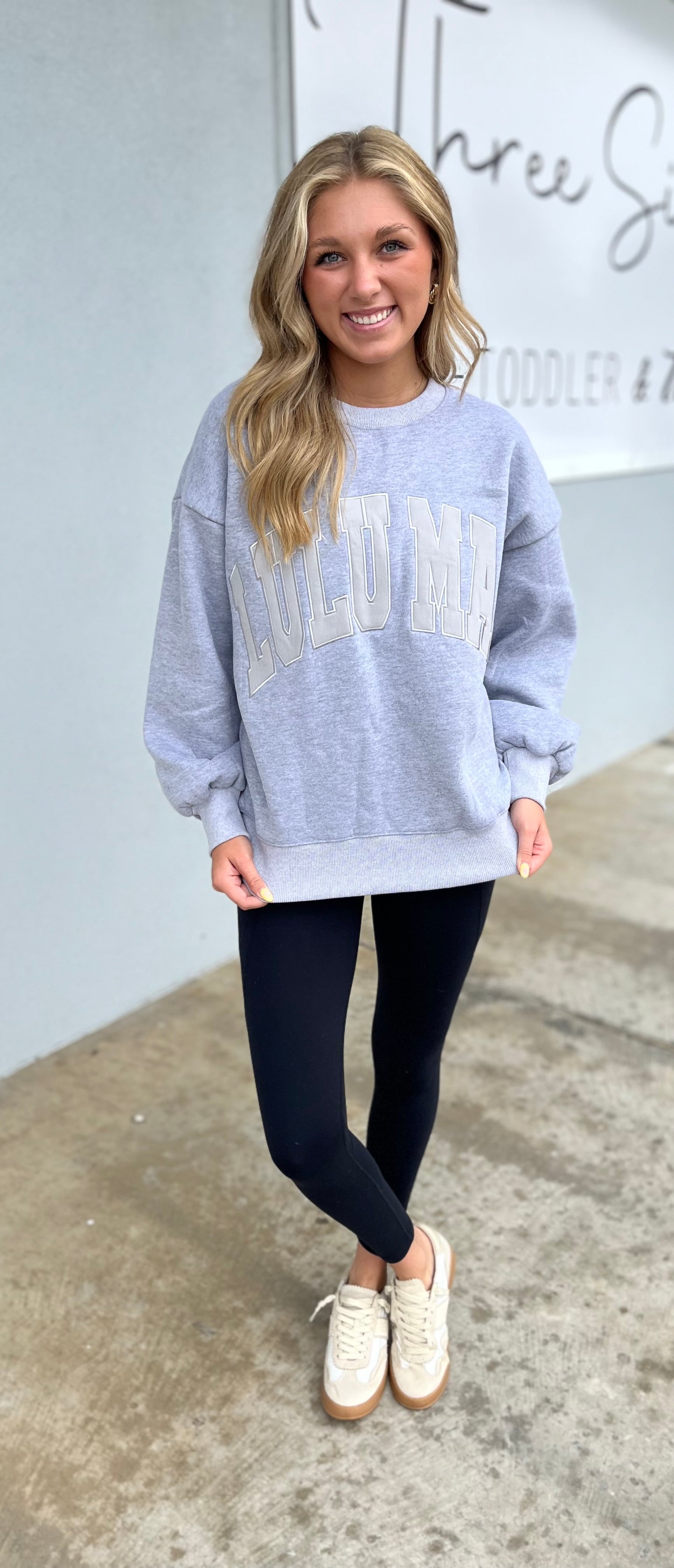 LULU Mac Sweatshirt , Light Grey
