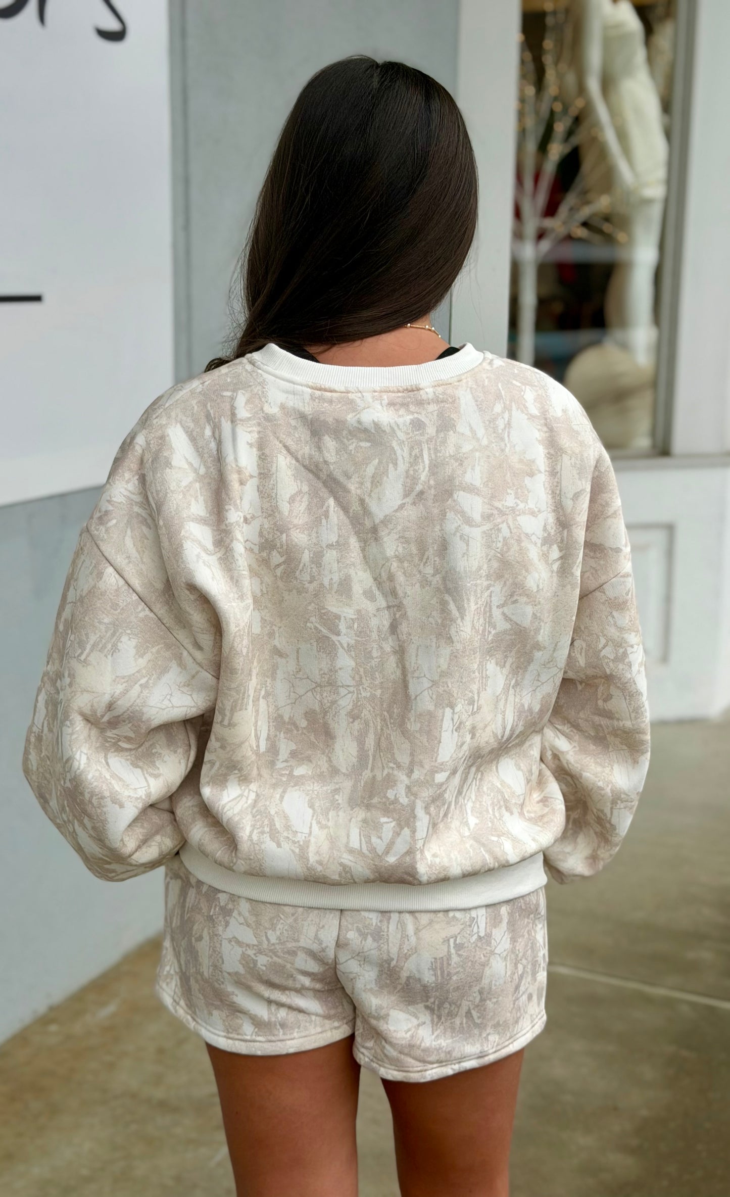 Woodland Camo Crewneck Sweatshirt