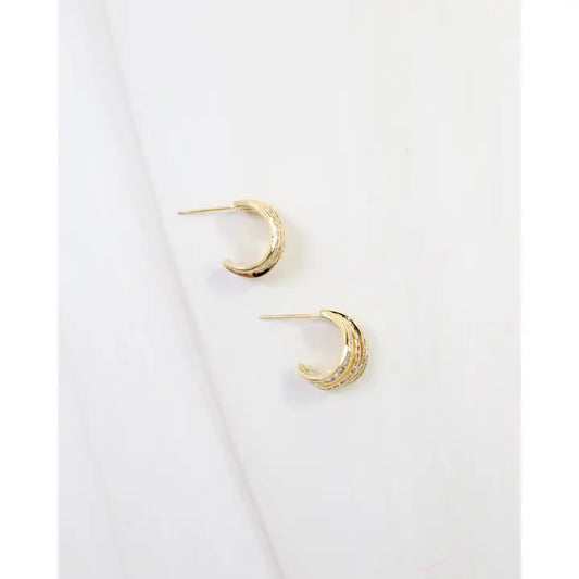 Eastchester Layered Crystal Hoop
