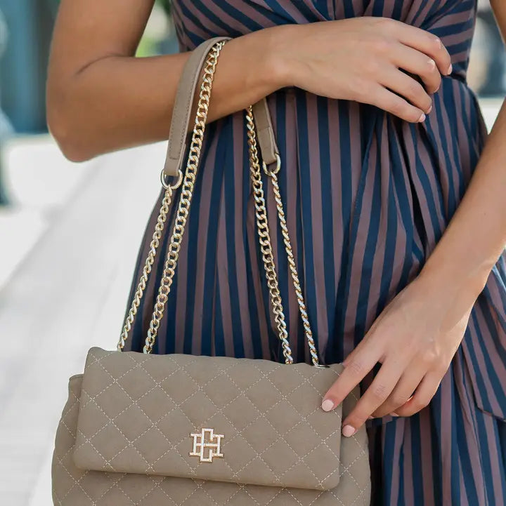 Leigh Quilted Crossbody-Latte S DQ