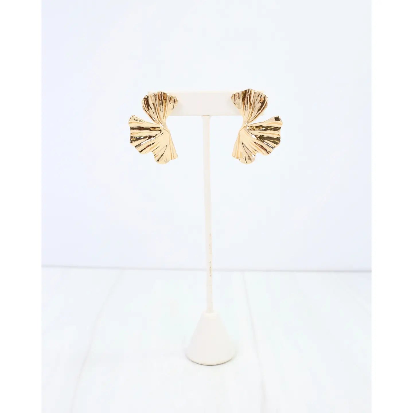 Manhattan Twisted Fan Drop Earrings