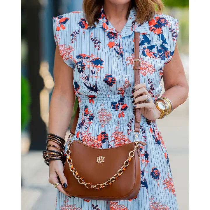 Charlee Crossbody , Saddle