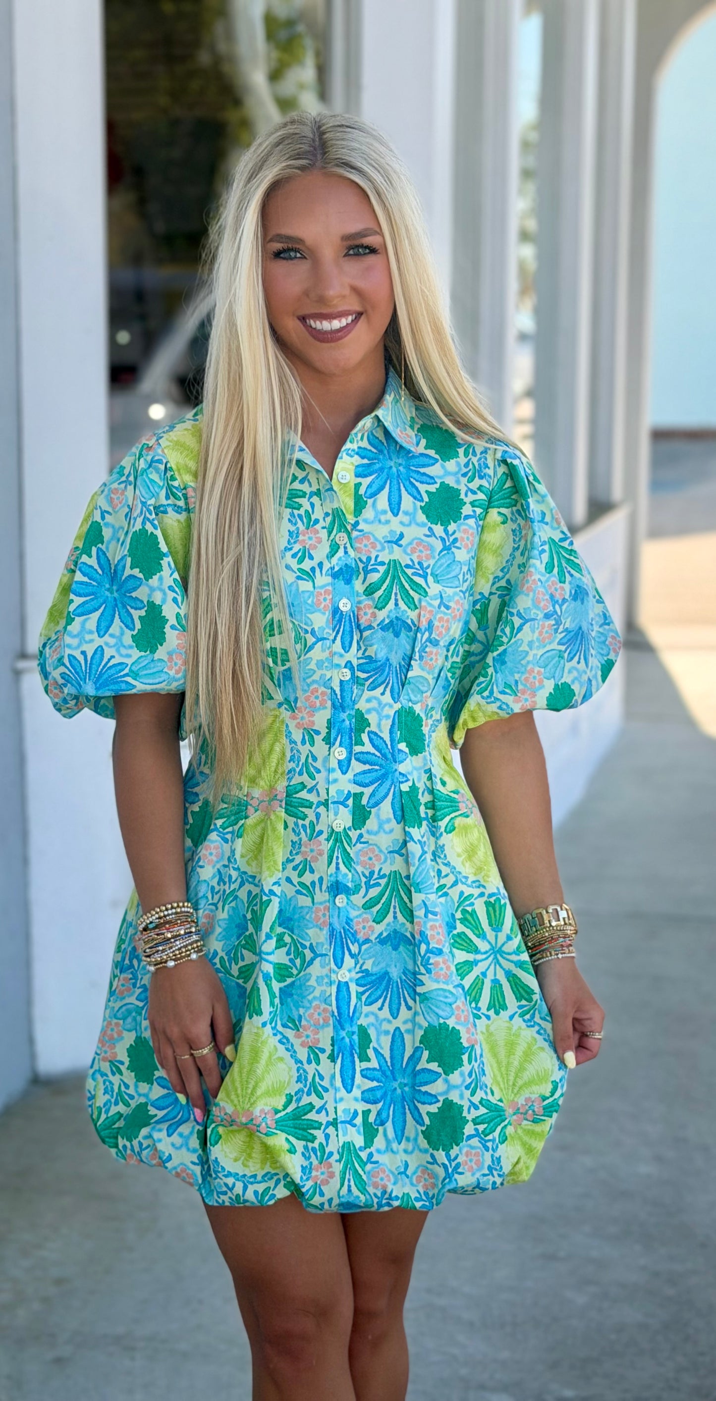 Lime Multi Dress w/Lining
