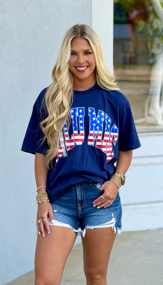 Lulu Mac Navy USA Tee