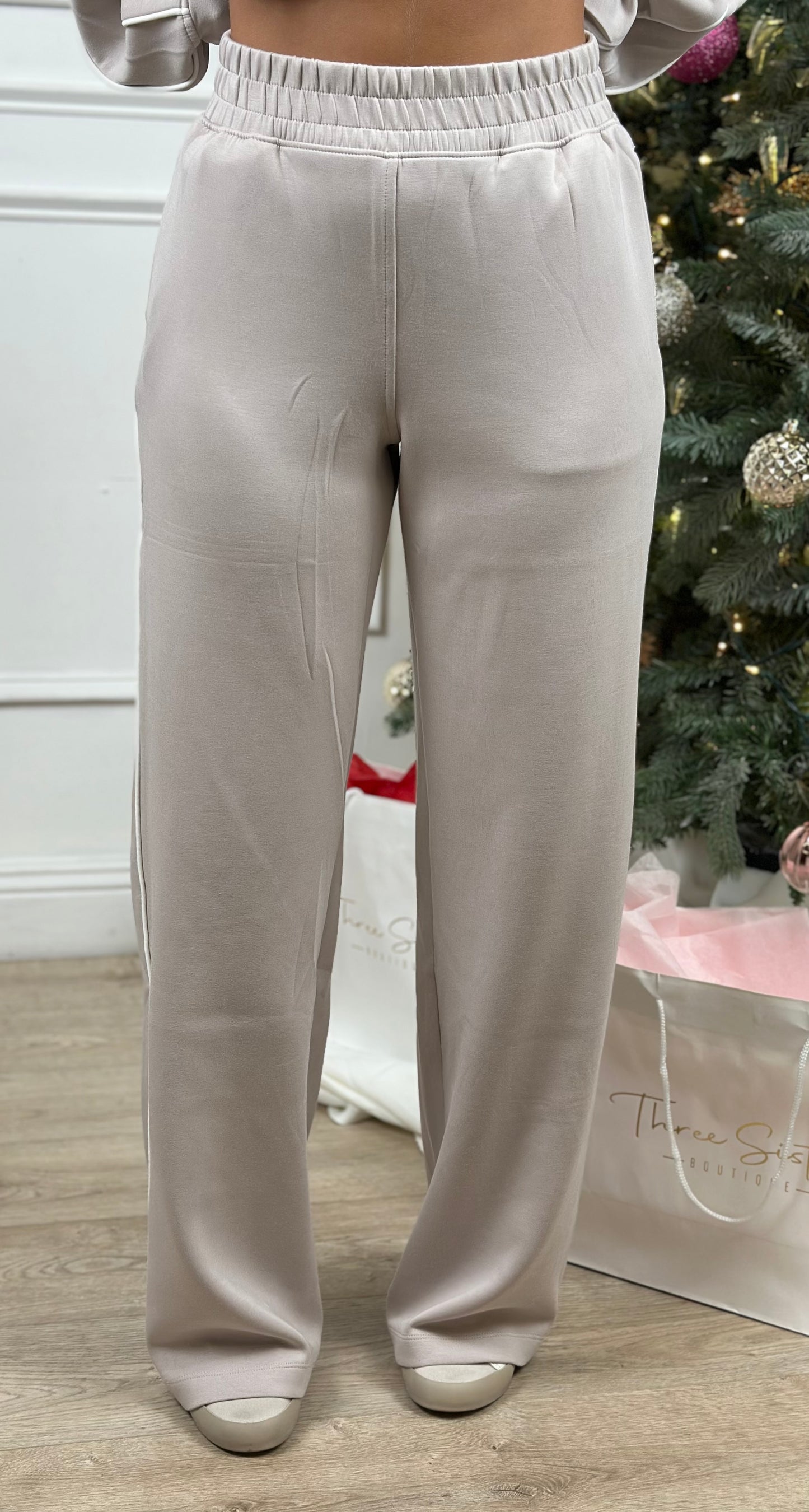 Mocha/Cream Scuba Piping Pants