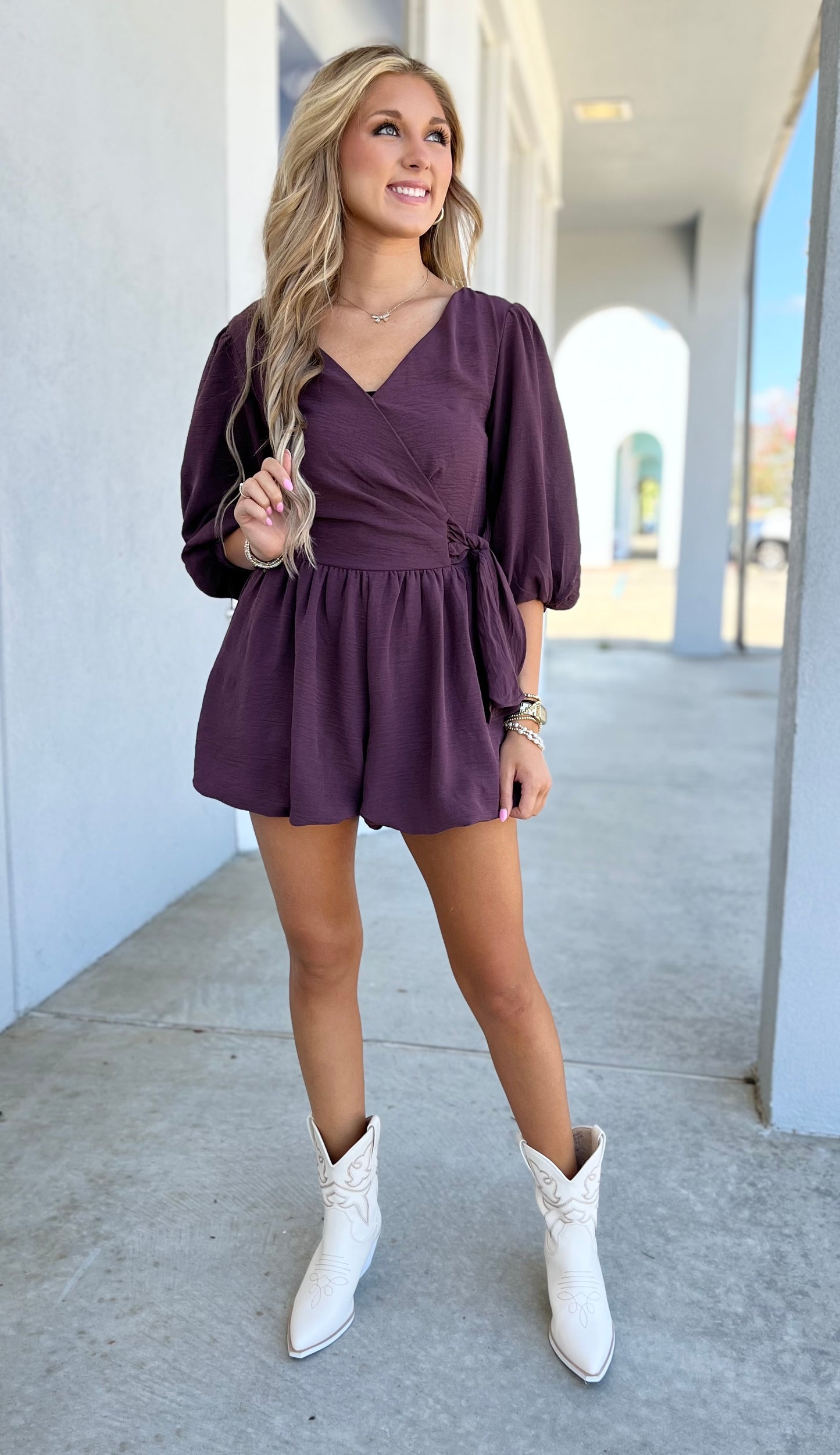 Cocoa Puff Sleeve Romper