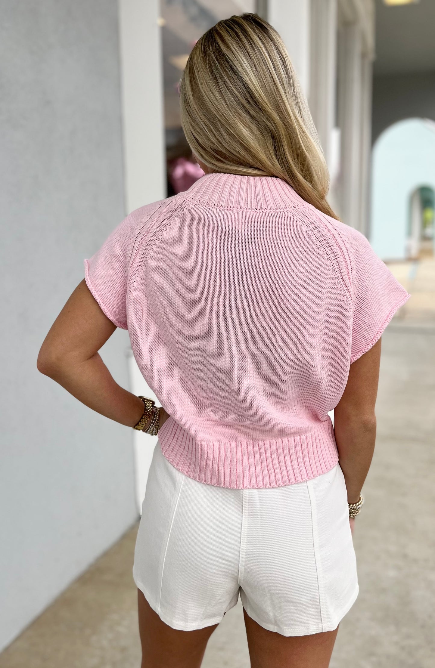 Baby Pink Sweater Top