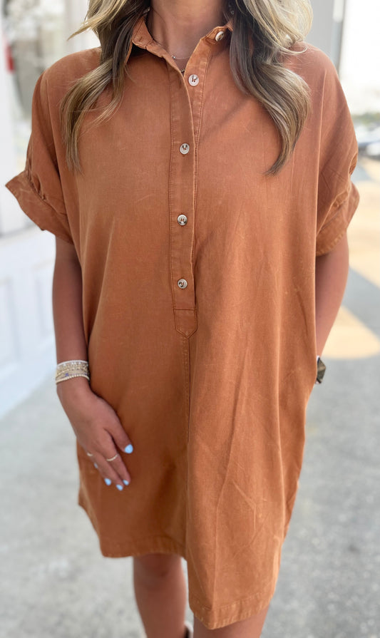 Clay Mineral Washed Dress
