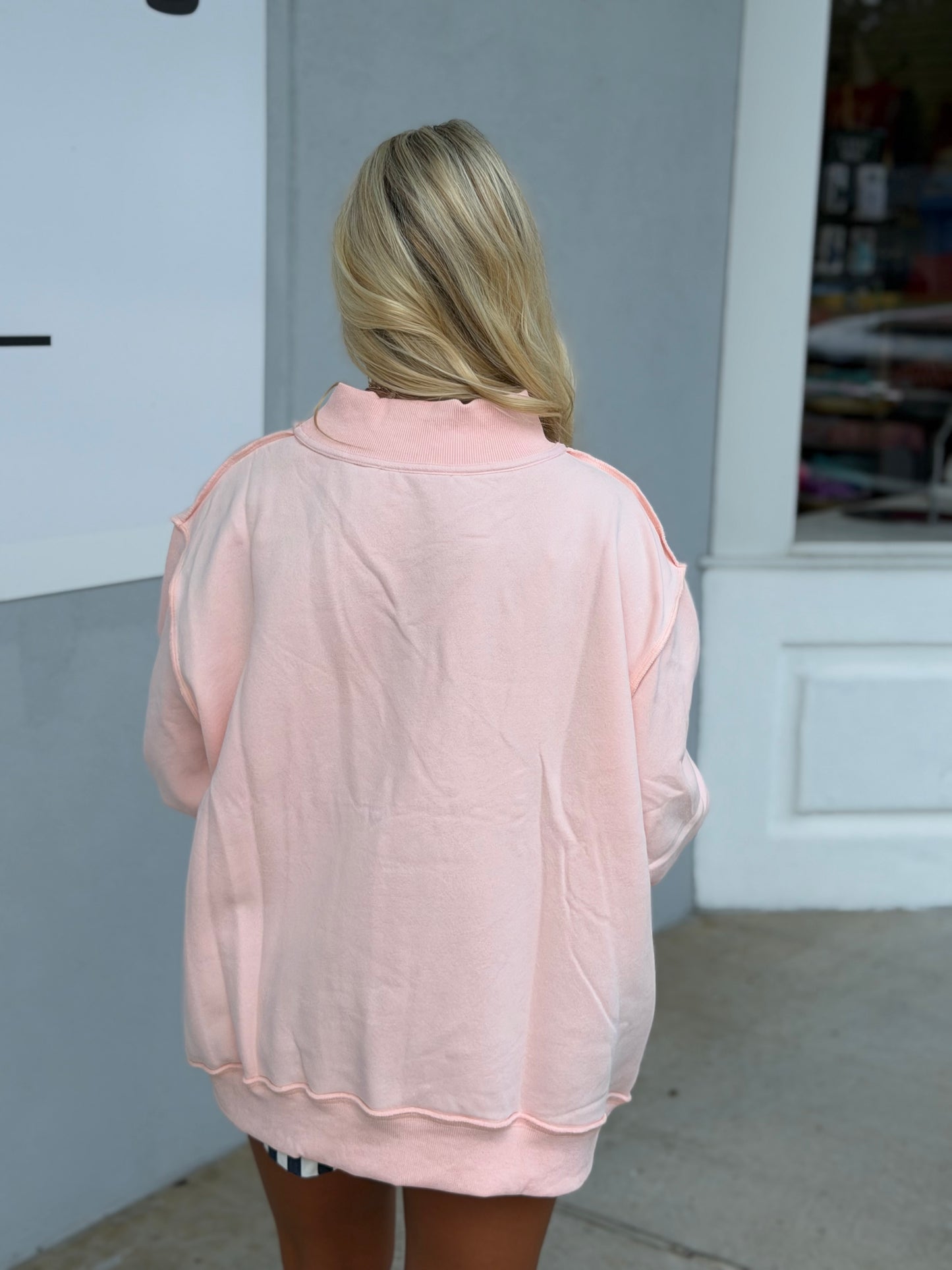 Saved By Grace Mock Neck Pullover