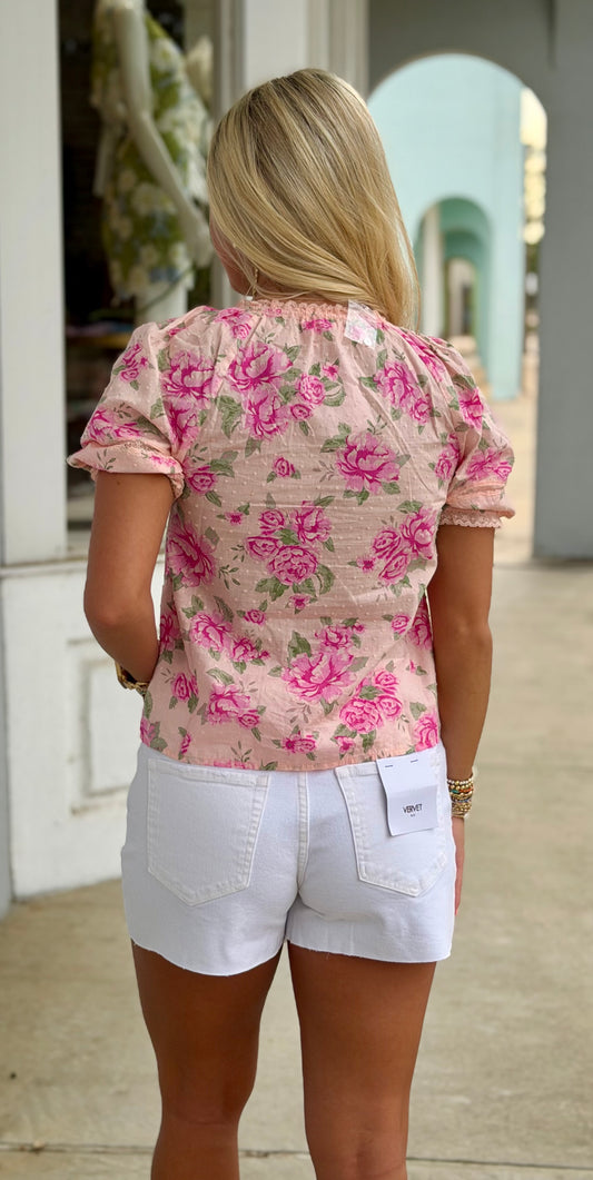 Roasline Floral Tie Front