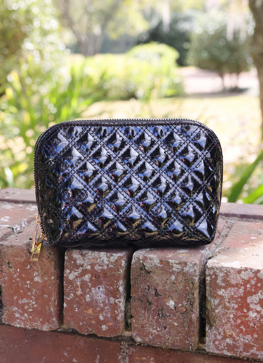 Black Patent Ibiza Small Pouch