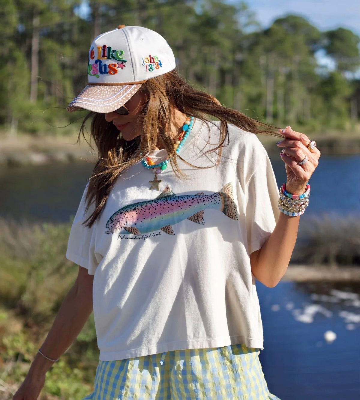 Rainbow Trout Crop Tee
