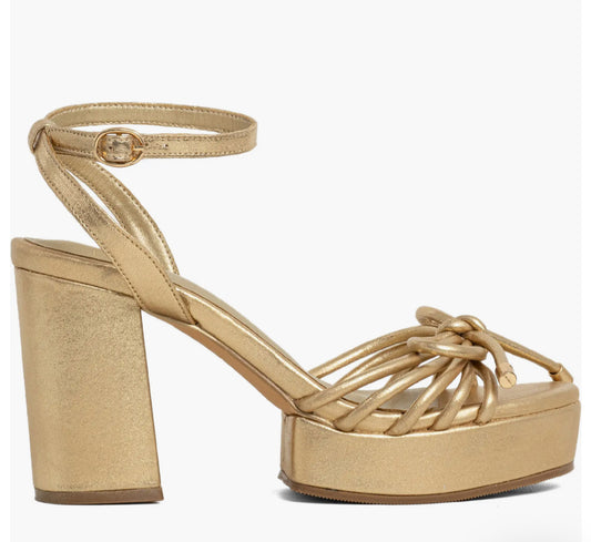 Edith Gold Knot Heel