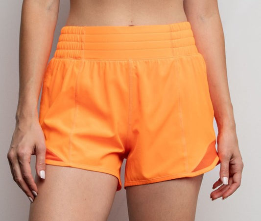 Highlight Orange Lulu Dupe Shorts