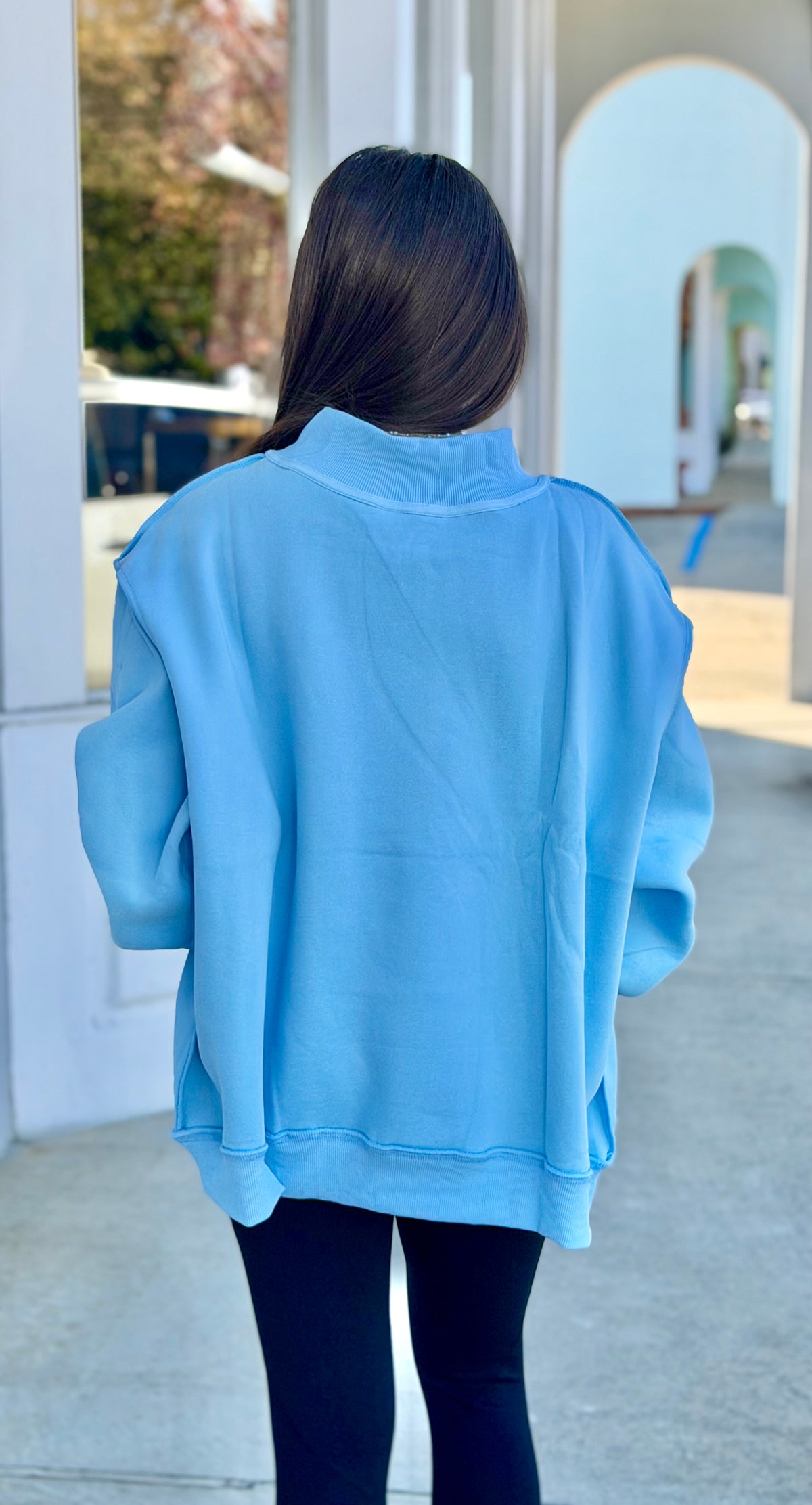 Sky Blue Mock Neck Psalms 465