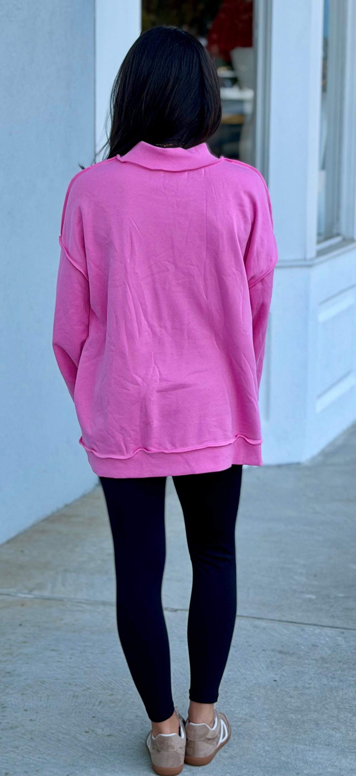 Three Sisters Logo Mock Neck Sweatshirt