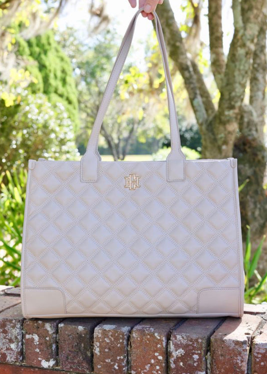 Nude Shane Quilted Tote