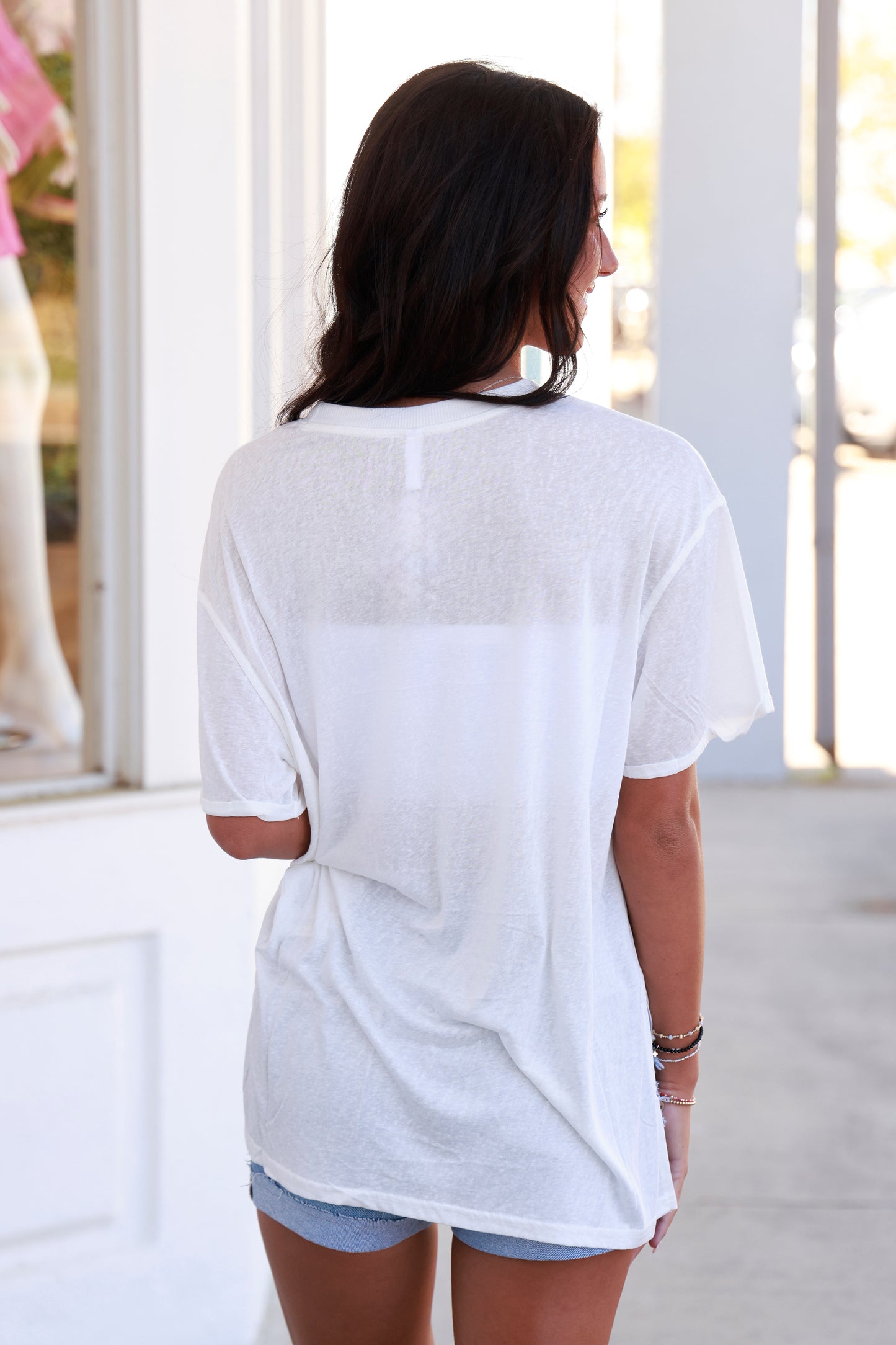 White Slub Tee