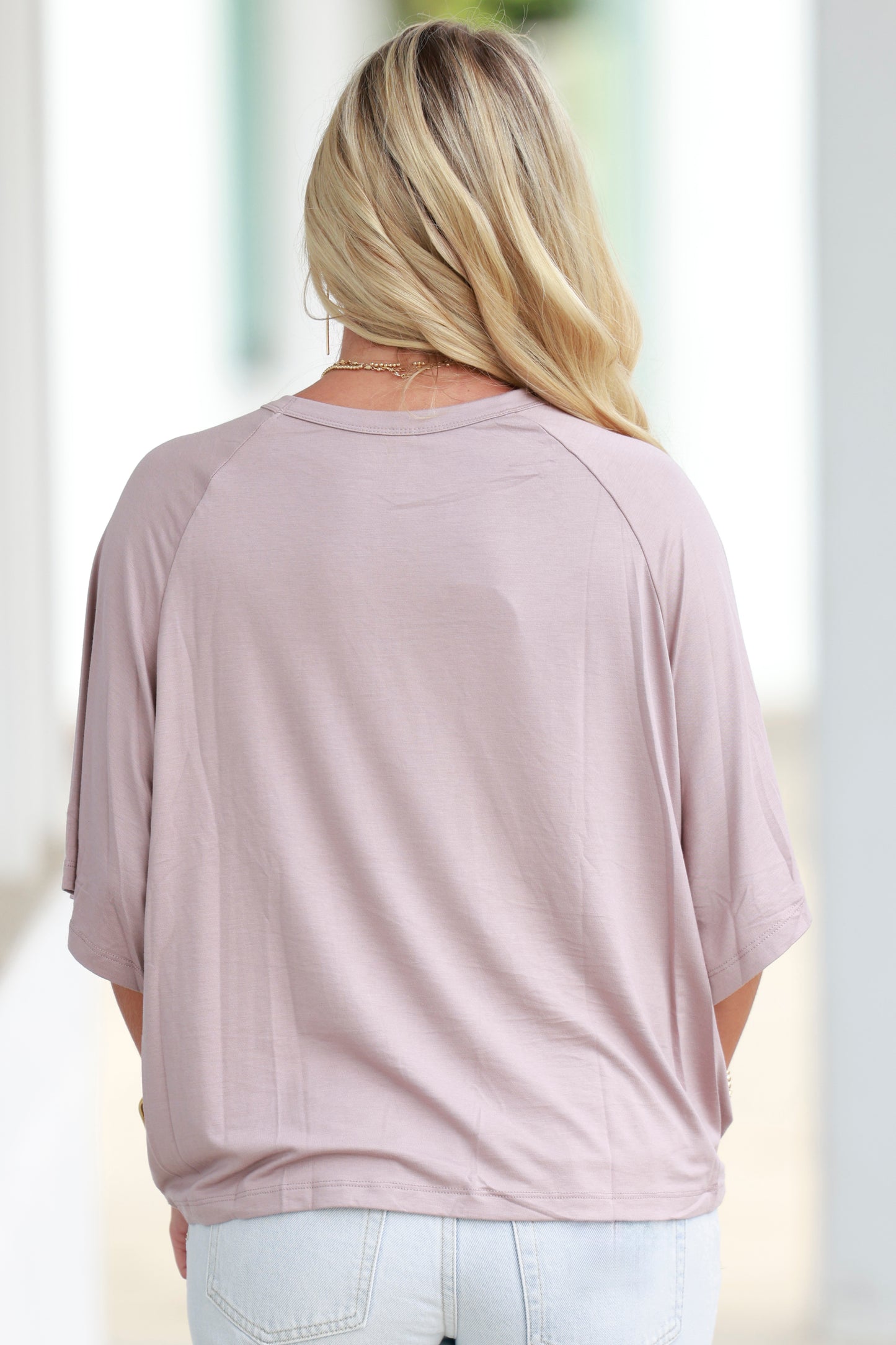 Mink Drop Shoulder Tee