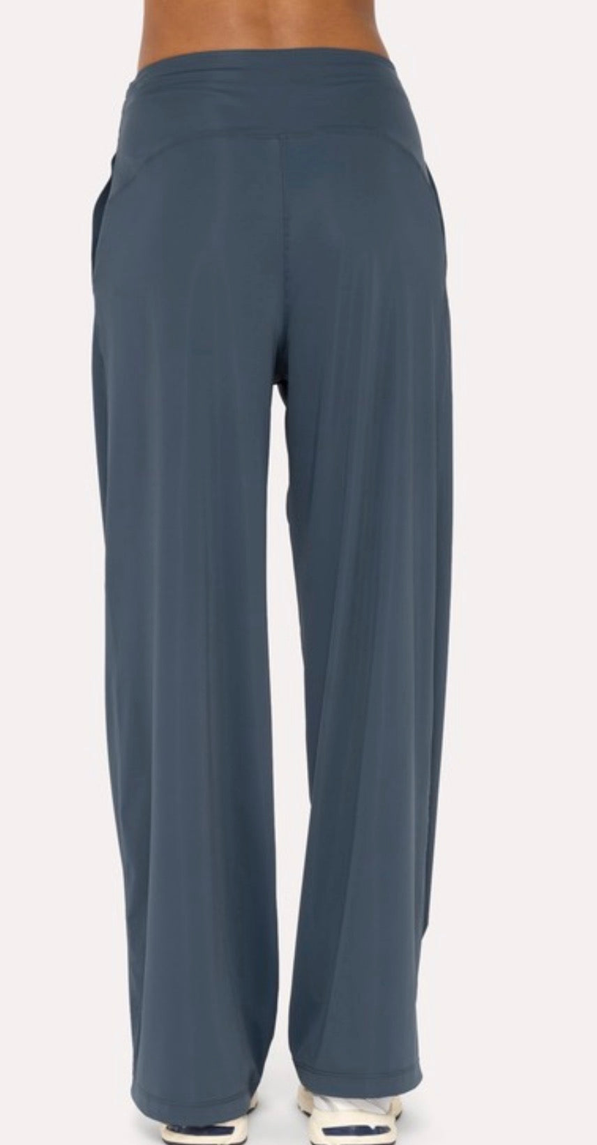 Flexflow Pleated Front Wide Leg Pant, Navy